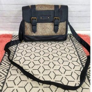 DAKINE JOSEPHINE TWEED/FAUX LEATHER SHOULDER BAG